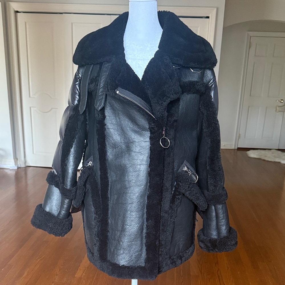NEW NO TAG! Nicole Benisti Montaigne Shearling Coat
